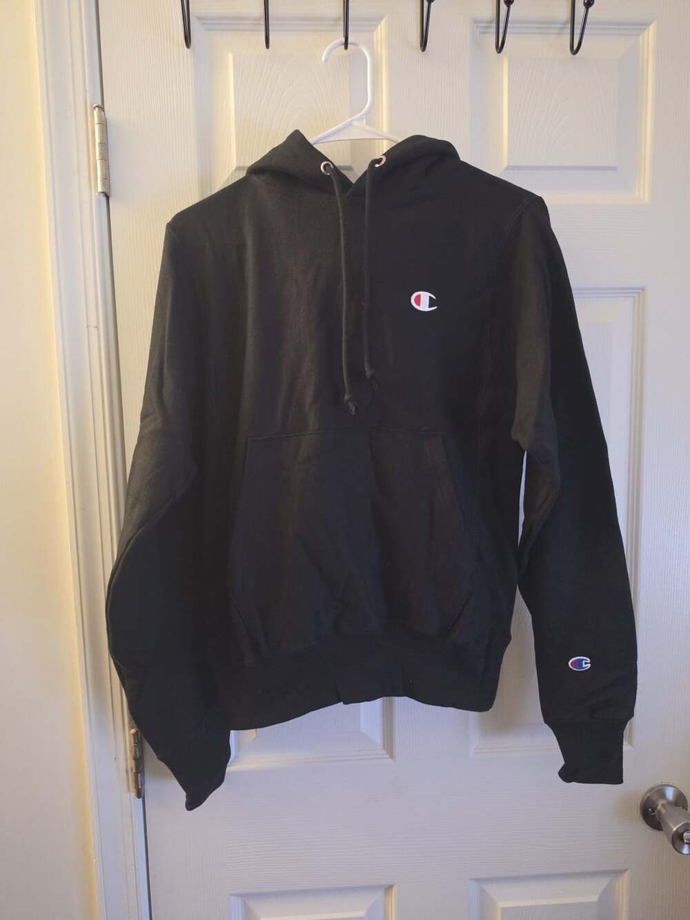 Champion Reverse Weave Black Hoodie